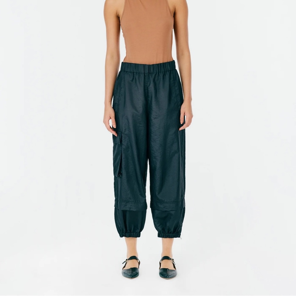 Tibi Crispy Nylon Wilt Jogger Small